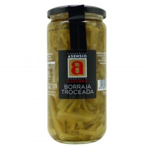 Borraja troceada al natural. Frasco 660 g