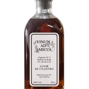 BOTELLA LICOR DE CILANTRO "VINUN AD AMICUS" AD