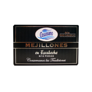 Mejillones de las Rias Gallegas en escabeche RR/125. peso escurrido 72 g