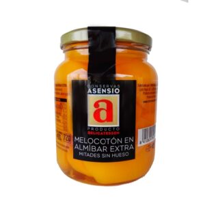 Melocotón en Almíbar. Frasco de 700 grms.