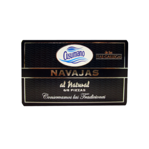 Navajas al natural de las Rias Gallegas. Peso  63 g