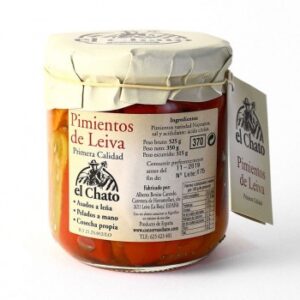 Pimientos rojos de Leiva dulces " El Chato" (La Rioja). Bote peso escurrido 315 g