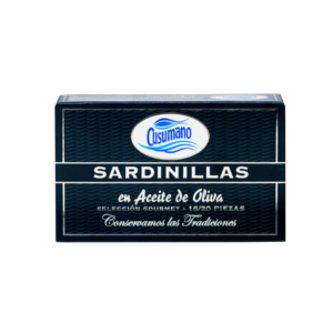 Sardinillas en aceite de oliva RR/125. Peso escurrido 88 g
